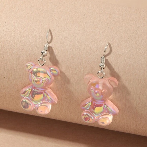 π» Adorable yummy gummy teddy bear iridescent dangle π» - Picture 2 of 3